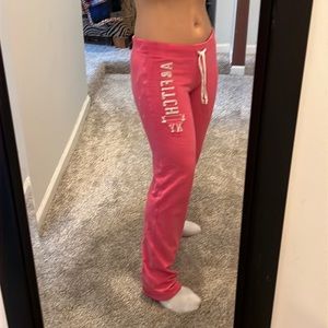 Abercrombie & Fitch Sweats pants pink medium joggers athletic leggings